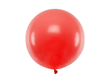 Balon lateksowy Gigant, Czerwony, Pastel Poppy Red, 60cm, 1szt