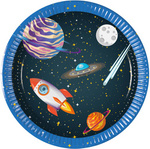 Cosmos Raketenteller, 20 cm, 8 Stück.