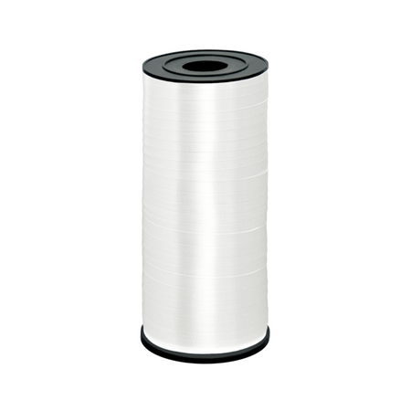 Wstążka plastikowa, biała 5mm/92m