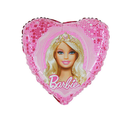 Balon Foliowy serce Barbie 46 cm