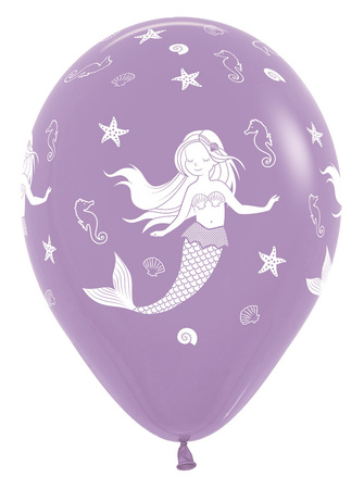 Mermaid Balloons Sempertex, Latex, 30cm, 25 pcs.