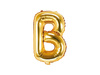 Foil balloon letter B, 35cm, gold