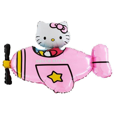 Balloon Foil - Hello Kitty aircraft 100 cm Grabo