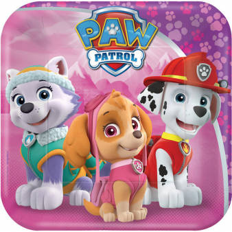 Paw Patrol Marshall Pappteller Skye Everest 16cm, 8Stk.