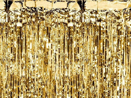 Gold metallisierter Vorhang, J 100 x 200cm