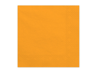 Papierservietten Hellorange 33x33cm 20 St