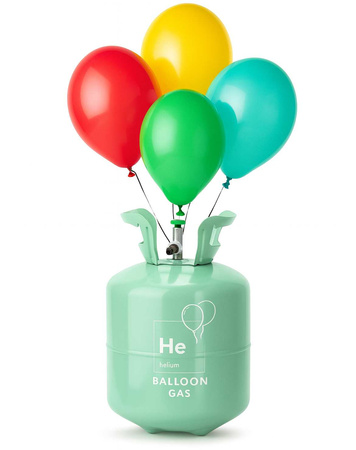 Helium Cylinder for 90 Balloons, 0.59 m³ Capacity – Green