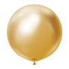 Balony lateksowe Mirror Gold, złoty, 45 cm, 1 szt.