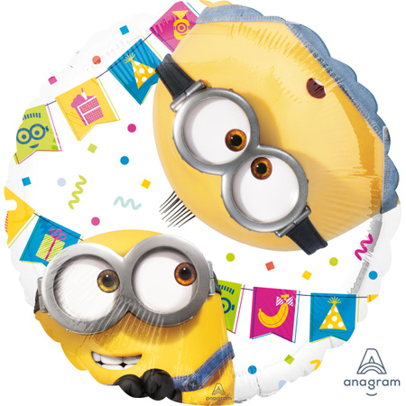 Minions Standard Foil Balloon round 43 cm
