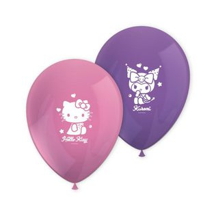 Latex balloons multicolor Hello Kitty 23 cm 8 pcs