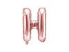 Foil balloon Letter H, 35cm, Rose Gold rose gold