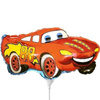 The foil balloon - smiling car Cars, zigzag on the stick 37 cm