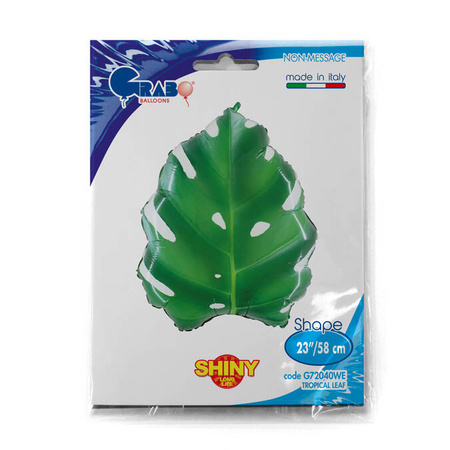Foil Balloon - Monstera Leaf, 76x63cm,
