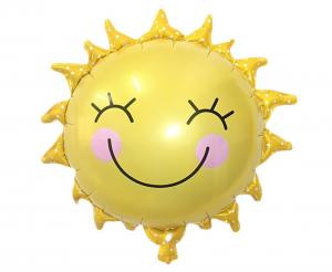 Smiling Sun Foil Balloon, 52x52cm