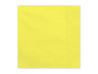 Papierservietten Gelb 33x33cm 20 St