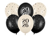 Balony Strong Happy New Year 2026 Pastel Mix 30cm 50szt