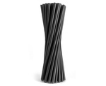 Wiederverwendbare Trinkhalme, Schwarz, 7,5x190 mm, 200 Stk