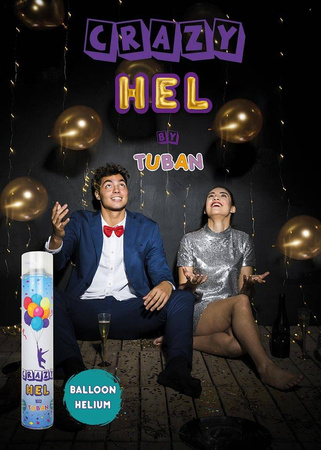 Verrückte Hel-Flasche, kann mit Helium für 3 Ballons