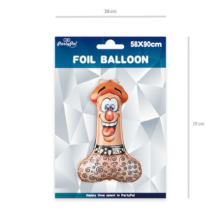 Folienballon Penis 58cm x 90 cm