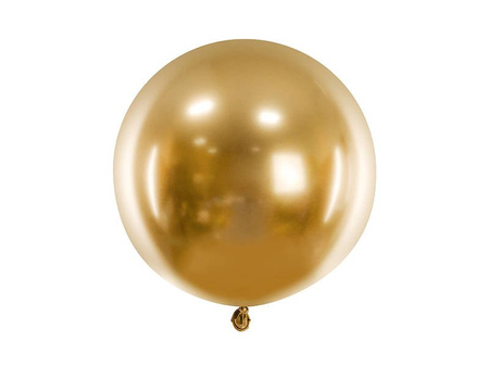 Round balloon glossy, golden 60cm, 1 pc.