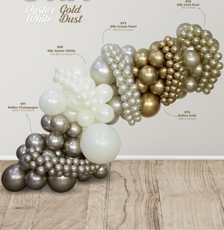 Sempertex Latex Balloons, Silk Gold Dust, 60cm, 3 pcs