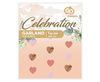 Garland pink hearts, 450 cm