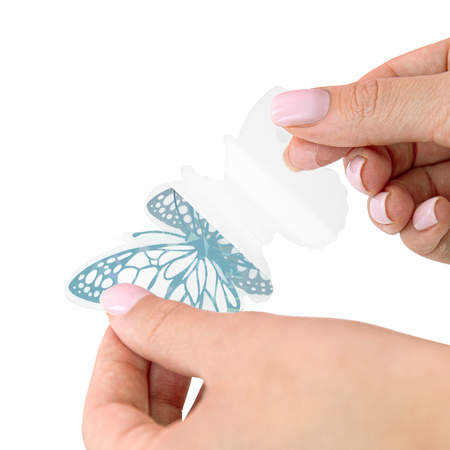 Holografische Schmetterlingsaufkleber – Mix 12 Stück