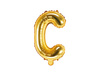 Folienballon Buchstabe C, 35cm, Gold