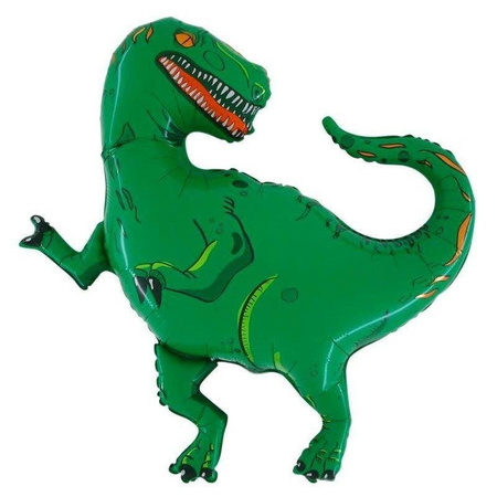 The foil balloon - green dinosaur 100 cm Grabo