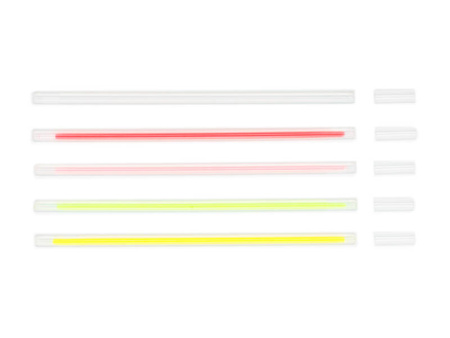 Fluorescent Sticks, Mixed Colors, 20 cm, with Connectors