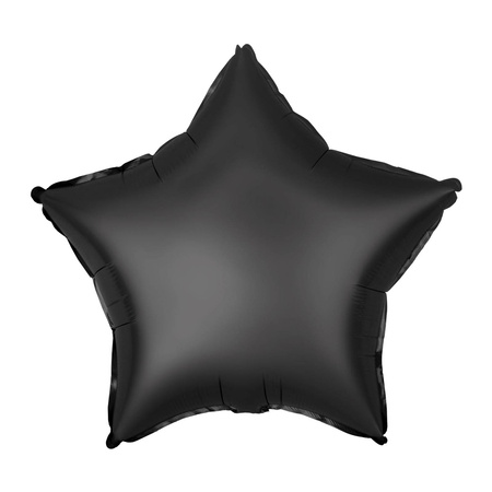 Foil Balloon - Star matte black 46 cm