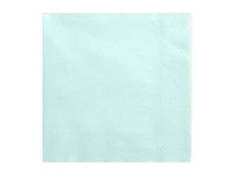 Three-ply napkins, bright turquoise, 33x33cm (1 op. / 20 pieces).