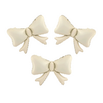 Folienballon Schleifen beige 55 x 42cm 3Stk