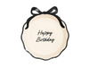 Paper Plates "Happy Birthday" with Bow – 24 cm, 6 pieces