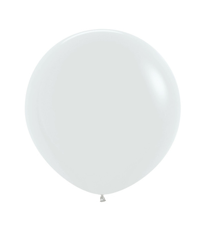 Latexballons Sempertex, Weiß, White 60 cm 3 St