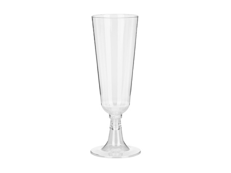 Plastic Champagne Flutes Transparent 150 ml 8 pcs