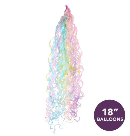 Tassels in pastel colors, for 18 inch balloons