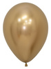 Balony lateksowe Sempertex, Reflex Gold złoty 30cm, 50szt.