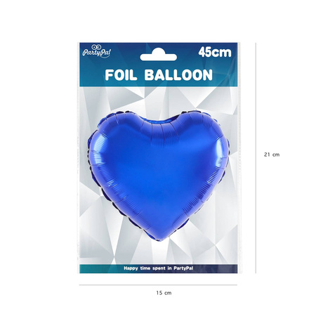 Heart foil balloon light purple 46cm