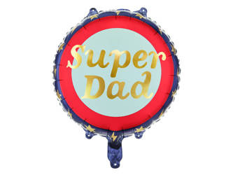 Balon foliowy Super Dad, dzień ojca 45 cm