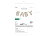 Foil Balloon Baby – beige, 140x43 cm