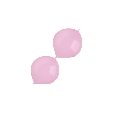 Balony lateksowe z łącznikiem Różowe, Decorator Standard E-Link Pretty Pink, 15cm, 100 szt.