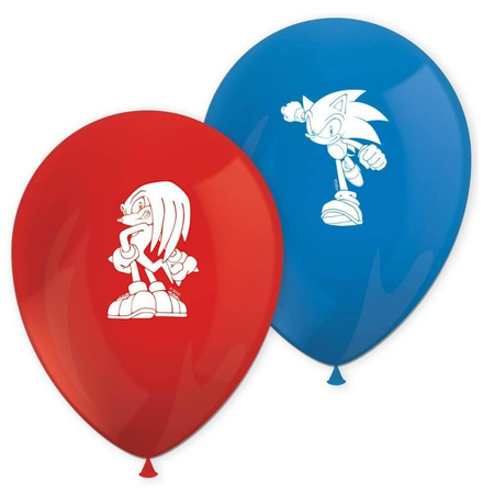 Balony lateksowe Sonic, 8szt