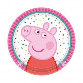 Paper plates, Peppa Pig, 18 cm, 8 pcs.