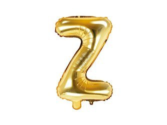 Foil balloon letter with 35cm, gold