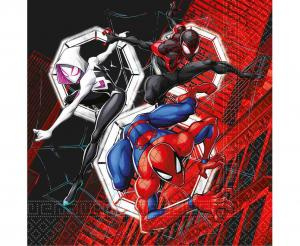 Paper napkins red-black Spider-Man 33x33 cm