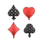 Folienballons Karten Casino Set 4 Stk