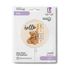 Folienballon Hello Baby Teddy Bear Braun 45 cm