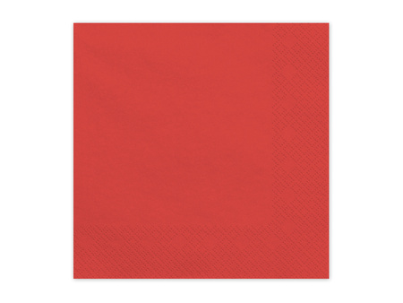 Papierservietten Dunkelrot 33x33cm 20 St