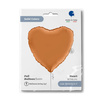 Foil Balloon - Satin caramel heart 46 cm, Grabo